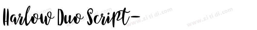 Harlow Duo Script字体转换 Harlow Duo Script字体转换